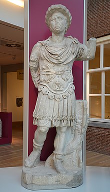 Cuirassed statue of Maximian or Diocletian from the city of Utica in modern day Tunisia. Late 3rd century.