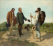 Срещата („Bonjour, Monsieur Courbet“), 1854, Musée Fabre, Монпелие