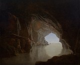 Joseph Wright, 1774, Cave at evening, Smith College Museum of Art, Northampton, Massachusetts