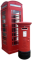 Image 8The red telephone box and Royal Mail red post box appear throughout the UK. (from Culture of the United Kingdom)