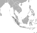 Área de distribución del tigre de Sumatra