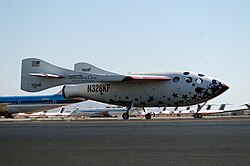 SpaceShipOne nakon uspešnog suborbitalnog leta (21. jun 2004. godine) i sletanje letelice Boing X-37 na pistu VB Vandenberg nakon 468 dana u orbiti (16. jun 2012. godine).