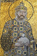 L'empereur Constantin IX (détail, entre 1042 et 1050).