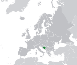 Bosnia e Erzegovina - Localizazion