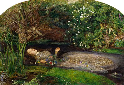 Ophelia by Sir John Everett Millais, in Tate Britain