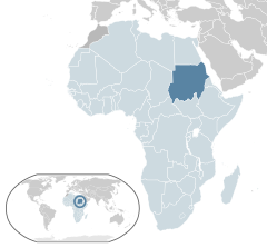 Położenie Sudanu