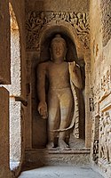 5th-century Buddha statue in Kanheri caves, Mumbai