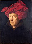 Portret van een man met rode tulband, Van Eyck