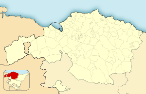 Alonsotegiの位置（ビスカヤ県内）
