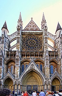 Portal norte da Abadia de Westminster (iniciado em 1245)