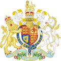 Coat of arms of the United Kingdom, used for official documents, publications and correspondence from the Parliament of the United Kingdom during the British Raj (1858–1947)