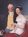 Contele Preben Bille-Brahe cu a doua soție a sa, Johanne Caroline (născută Falbe), 1817