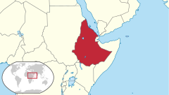 Położenie Etiopii