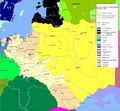 Polonya ve Litvanya sınırları, 1466. IV. Kazimierz'in saltanatında.