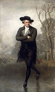 Gilbert Stuart's portrait of a friend skating on the Serpentine at The Skater