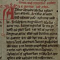 Image 56Opening lines of one of the Mabinogi myths from the Red Book of Hergest (written pre-13c, incorporating pre-Roman myths of Celtic gods): Gereint vab Erbin. Arthur a deuodes dala llys yg Caerllion ar Wysc... (Geraint the son of Erbin. Arthur was accustomed to hold his Court at Caerlleon upon Usk...) (from Myth)