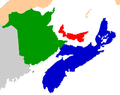 Mapa Maritime Provinces