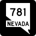 State Route 781 marker