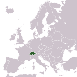 Location of સ્વિત્ઝરલૅન્ડ