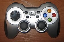 A picture of Logitech F710, the game controller used aboard Titan