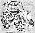 Panhard et Levassor petrol Phaeton Hippolyte Panhard finished 4th Le Petit Journal – Contest for Horseless Carriages, Paris-Rouen. Le Petit Journal Sunday 22 July 1894