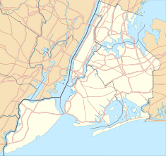 Tượng Nữ thần Tự do trên bản đồ New York City