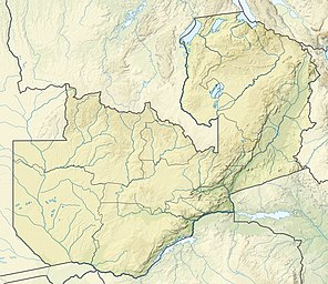 Мверу. Карта розташування: Замбія