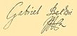 Signature de Gabriel Ier Báthory