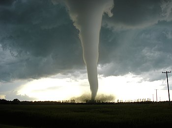 'n F5-Tornado in Manitoba, Kanada, soos op 22 Junie 2007 opgeneem.
