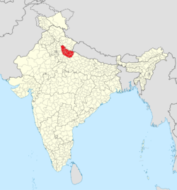 Located at the foothills of the Himalayas, Map contains most of India