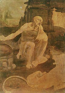 San Jerónimo, Leonardo da Vinci, circa 1480.