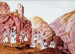 Tropas de la Guardia de Montaña, del siglo 1830.