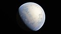 Image 37Artist's rendition of an oxinated fully-frozen Snowball Earth with no remaining liquid surface water. (from History of Earth)