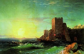 Towers on the cliff near the Bosphorus (1859)