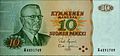 Image 9President J. K. Paasikivi illustrated in a former Finnish 10 mark banknote from 1980 (from Money)