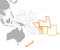 Image 5Outline of sovereign (dark orange) and dependent islands (bright orange) (from Polynesia)