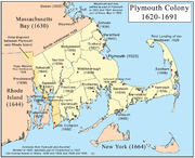 Map of Plymouth Colony.