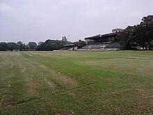 The Barrackpore racecourse and grandstand, now a large open field
