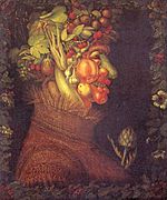 『夏』 アルチンボルド （1573年、ルーヴル美術館）