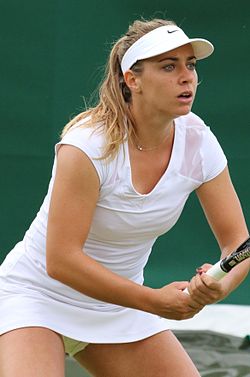 Kristína Kučová v kvalifikaci Wimbledonu 2016