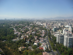 Lomas de Chapultepec facing from Periférico towards Bosques de las Lomas