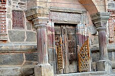 Madeen Sahib (Madin Sahib) Door, showing the orininal writing from the 15th century.