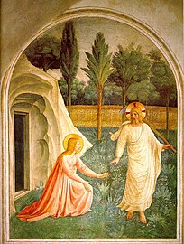 Noli me tangere (c. 1440 – 1442), afresco de Fra Angelico