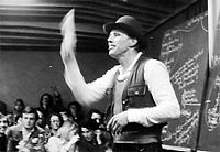 Portrait of Joseph Beuys in a conference-performance, 1978