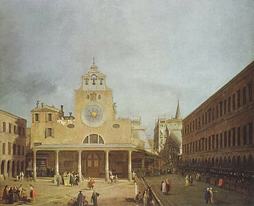 Le Campo S. Giacometto di Rialto, 1725-1726 Gemäldegalerie Alte Meister[3]