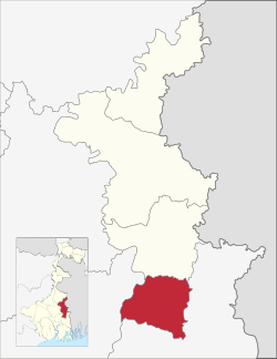 Location of Kalyani subdivision