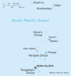 Localização de Nucualofa em Tonga