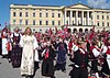 Children's parade in front of Royal Palace, Oslo