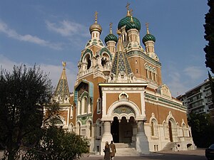 La glèisa ortodòxa russa de Niça, en Occitània