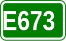 Zeichen der Europastraße 673